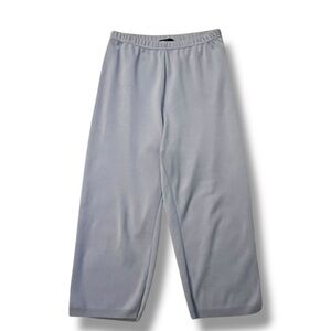 New Orleans Knitwear Pull on Pants Lagenlook Wide Leg Elastic Waist Periwinkle M